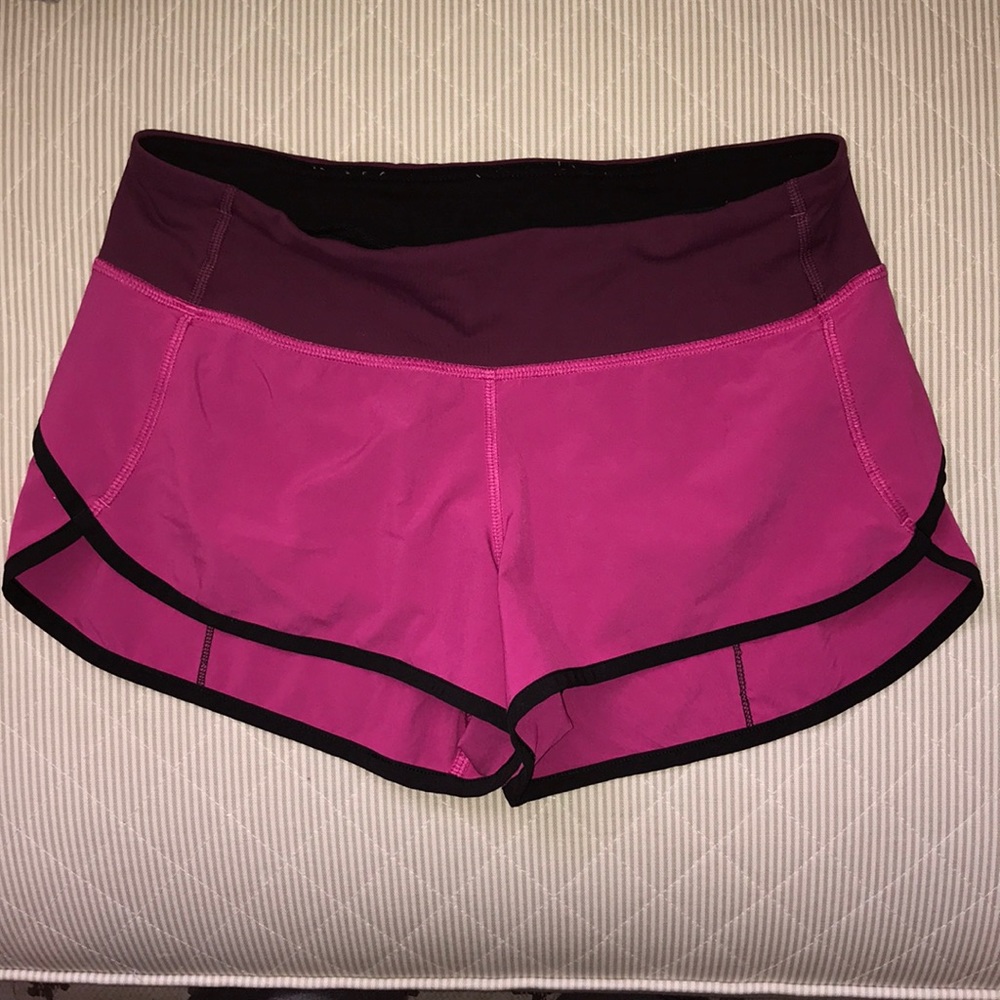 Pink Lulu Lemon shorts